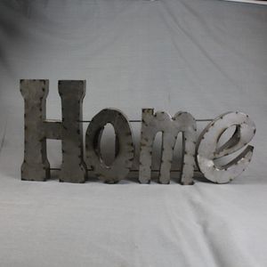 Metal Rustic Style Decorative "Home" wall sign
